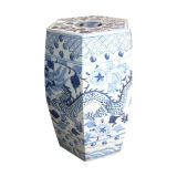 Porcelain Blue and White Stool (LS-25)