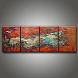 Modern Canvas Art Textured Oil Painting for Wall Decoration (KLMA4-0010)