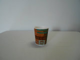Vertical Corrugated Beverage Tableware Paper Cup Logo Printed