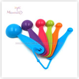 Kitchen Utensils 6pk Colorful Food Grade ABS Measuring Spoon