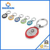 Colourfull Ring Dome Metal Key Chain for Promotion Gift