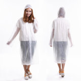 Cheap and Transparent Adult PVC Raincoat for Promotion Gift (s034)