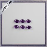 Natural Oval Shape 3X4mm Dark Purple Amethyst