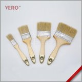 Gold Tip Wooden Handle Natural Color Bristle Paintbrush (PBW-032)