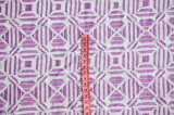 Purple Viscose Thread Embroidery on Chiffon Fabric