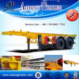 2 Axles 20ft Skeleton Container Semi Trailer for Sale