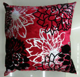 Metallic/Flock Printed Decorative Pillow Metallic Print Cushion (XPL-63)
