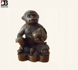 Copper Zodiac Monkey Sculpture