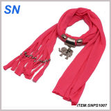 Jewelry Scarf with Elephant Pendant and (SNPS1007)