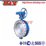 Flanged Metal to Metal Sealing Butterfly Valve with Gear