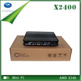 China Mini Computer Factory Cloud Computer AMD E240 X2400 Can Install Windows XP OS, and HDMI, Mic and Speaker