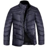 Men's Winter Jacket Dark Blue Down Jacket (AM126)