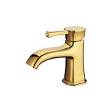 Classical Golden Square Brass Basin Faucet