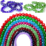 Color Jade Faceted Beads, Section Beads, Glass Beads, Jewellry Accessories