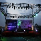 Movable Aluminum DJ Table Outdoor Big Concert Music Aluminum Spigot Global Audio 4 Pillars Truss