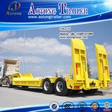 2 Axles Goose Neck Low Flatbed Truck Trailer