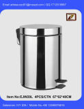 20L Stainless Steel Pedal Trash Can Sanitary Utensil