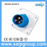3p 16A Panel Mounted Plug for Industrial