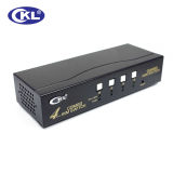 Ckl 4 Ports 4 in 1 out Combo USB&PS2 VGA Kvm Switch with 4 PCS Cables