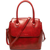 New Fashion Genuine Leather Satchel Designer Handbags Woman Bag (S952-B3056)