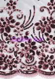 Special Embroidery for 5mm Spangle Size Mixed Embroidery Cord Embroidery Wedding Dress (D015-2)