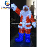 Outdoor Using Waterproof Santa Claus Lighting for Christmas Decoration