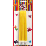 Yellow Birthday Party Cake Candles (GSC0018)