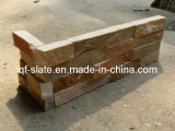High Quality P014 Yellow Slate Ledge Stone Corner/Slate Corner