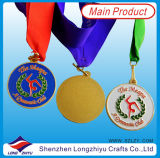 Gymnastics Medal Ribbon Logo Enamel