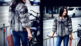 2015 New Fox Fur Winter Ladies Fashion Warm Fur Coat