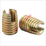 Self-Tapping Brass Threaded Inserts Nut Slotted