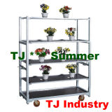 Stainless Steel Plant Display Cart