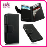 Durable Magnetic Flip 3D Bling Handmade 5.5 Inch Leather Phone Wallet Case for iPhone 5