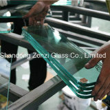 6mm Clear Flat Edge Tempered Louver Glass for Building Window