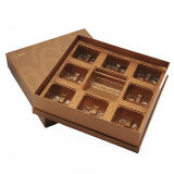 9PCS Brown Rigid Paper Box Chocolate Box