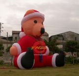 Inflatable Santa Claus. Cartoon. Inflatable Cartoon
