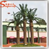 New Design Decorative Artificial Plastic Steel Palm Plant Tree