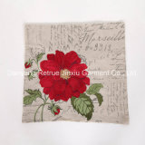 Flora Embroidery Cotton Canvas Decorative Cushion Pillow Cover