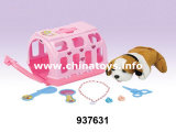 Playing House Toys Plush Pet Toy with Carrier&Accessories (937631)