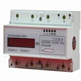 Three Phase Four Wire Electronic Multi-Rate DIN-Rail Active Energy Meter