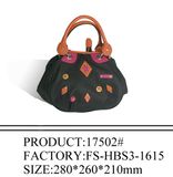 Fashion Canvas/Leather Lady's Handbag (17502)