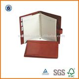 Red PU Leather Organizer Notebook