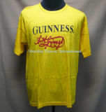 Good Quality Yellow T-Shirt with Silk Printiong Logo