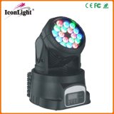 18PCS 3W RGB Mini LED Wash Moving Head Light with CE RoHS (ICON-M005B)