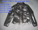 Pig Leather Stcok Garments (17411)