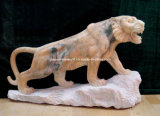 Marble Tiger Sculpture, Stone Animal Sculpture (GS-A-067)