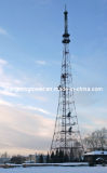 Hot-DIP Galvanized Telecome Steel Tube Tower with Radio Antenna