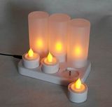 Rechargeable Flashing LED Candle
