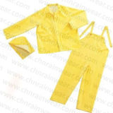 Custom Durable Waterproof PVC / Polyester Adult Rain Suit