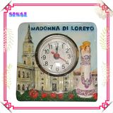 Ceramic Embossed Clock for Tourist Souvenir Crafts